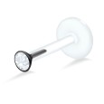 Small Stone Labret Silver LA-179